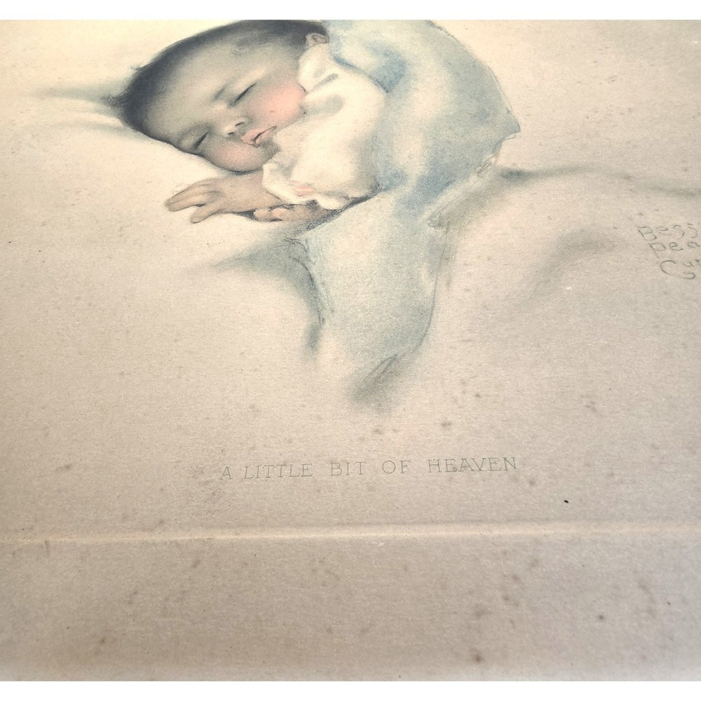 1920 Antique 650 Bessie Pease Gutmann A Little Bit of Heaven Original Framed - Picture 15 of 16